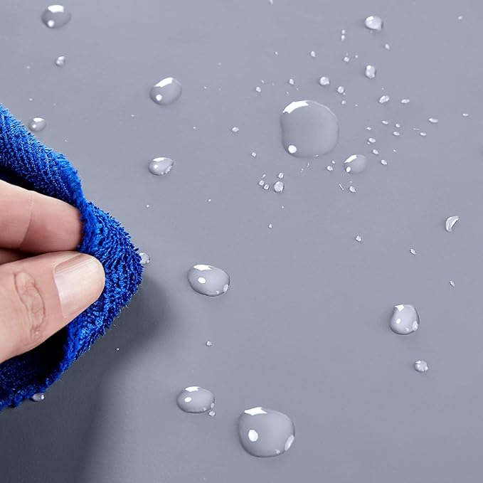 Yaheetech Over The Toilet Storage Cabinet, Free Standing Toilet Rack with Adjustable Shelves and Tempered Glass Doors for Bathroom Washroom, Grey