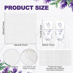 Moist Cotton Towel Bulk Moist Towelettes Individually Wrapped,White Towel Services,Refreshment Pre Moistened Towels for Dentist Travel Sport Party Hotel 400,Lavender