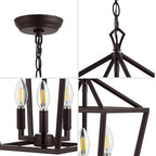JONATHAN Y JYL7601A Pagoda Lantern Dimmable Adjustable Metal LED Pendant Classic Traditional Farmhouse Dining Room Living Room Kitchen Foyer Bedroom Hallway, 10 in, Oil Rubbed Bronze