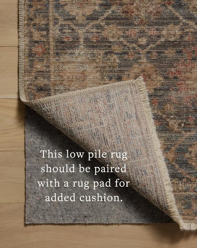 Loloi Amber Lewis Molly Collection MOL-03 Ocean/Sunset 2'-3" x 3'-10" Low Pile Accent Rug