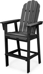 POLYWOOD® Vineyard Bar Chair, Black