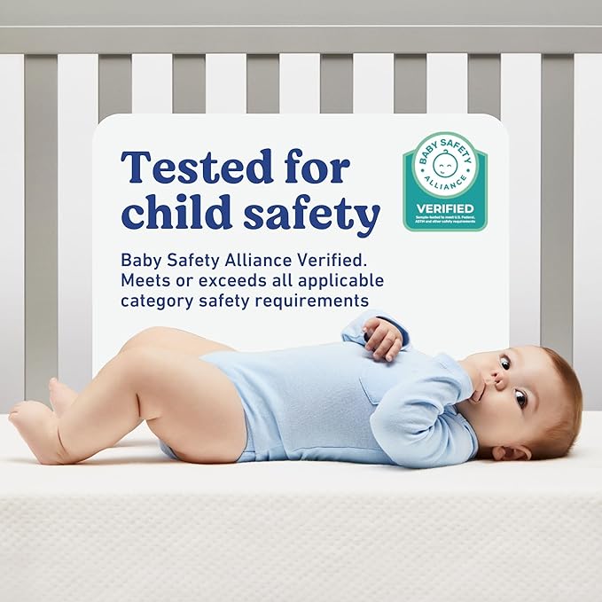 Graco Premium Crib & Toddler Mattress – GREENGUARD Gold Certified, Machine-Washable OEKO-TEX STANDARD 100 Certified Cover with Waterproof Surface, Fits Any Standard Full Size Baby Crib & Toddler Bed