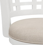 Hillsdale Fairfox 24.5" Wood Swivel Counter Height Stool, White