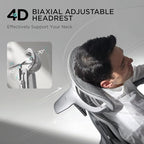 Hbada E3 Pro Ergonomic Office Chair, Big and Tall Office Chair - with 3-Zone Dynamic Lumbar Support, 4D Adjustable Headrest, 6D Adjustable Armrests, Swivel, Grey