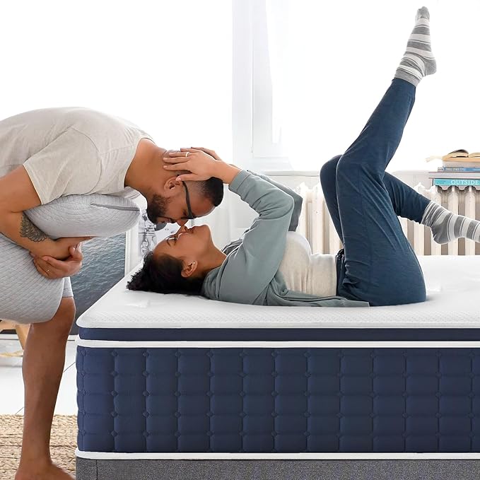 Coolvie Full Size Mattress 14 Inch, Hybrid Soft Medium Plush Mattresses with Gel Memory Foam for Adaptive Support and Pressure Relief, Cloud-Like Sleep Bed in A Box for Silent, 100-Night Trial