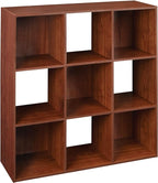 ClosetMaid 4105 Cubeicals Organizer, 9-Cube, Dark Cherry