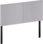 Furinno Roanne Upholstered Headboard, Full, Glacier