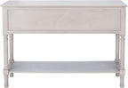 Safavieh Home Collection Haines Greige 4-Drawer Bottom Shelf Console Table