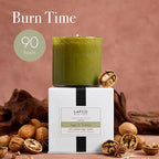 LAFCO New York Signature Candle, Sage & Walnut - 15.5 oz - 90-Hour Burn Time - Reusable, Hand Blown Glass Vessel - Made in The USA