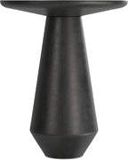 SIMPLIHOME Gloria Metal Side Table - 16 inch Wide Solid Metal Round Cast Aluminum Accent Table in Graphite, Contemporary End Table for Living Room with Powder-Coated Finish, Assembled