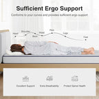 Novilla 6 Inch Queen Size Mattress, Bonnell Spring Mattresses for Spine Support, Queen Bed Mattress with Cooling Adaptive Foam- Medium Feel Certipur-Us Certified (Ideal for Youth/Guest Rooms)