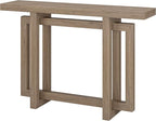 Henn&Hart 44'' Wooden Rectangular Console Table Entryway Table, Sofa Table for Entryway, Living Room, Couch, Hallway, or Office, Antiqued Gray Oak