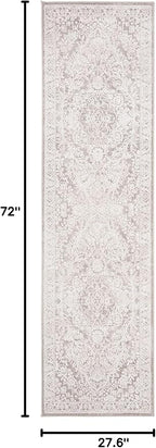 SAFAVIEH Reflection Collection Runner Rug - 2'3" x 6', Beige & Cream, Non-Shedding & Easy Cleaning, Ideal for Living Room, Bedroom (RFT668A)