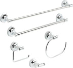 Franklin Brass Voisin (1-Pack) Toilet Paper Holder Polished Chrome Tissue Roll Holder for Bathroom Organization and Storage European Single Post Toilet Tissue Holder Wall Bathroom Accessories VOI50-PC