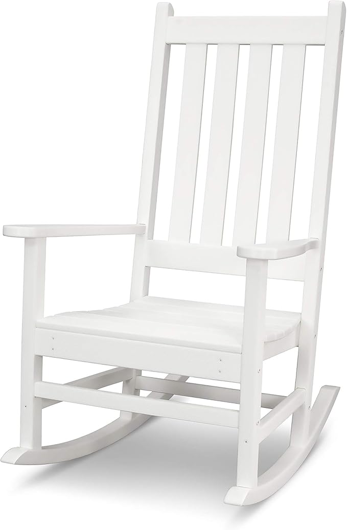 POLYWOOD® Vineyard Porch Rocking Chair (White)