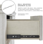 Signature Design by Ashley Taffenbrook Farmhouse 5-Drawer Chest with Felt-Lined Top Drawer and Easy Glide for Bedroom, Dark Brown