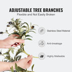 VEVOR Artificial Olive Tree, 6 FT Tall Faux Plant, Secure PE Material & Anti-Tip Tilt Protection Low-Maintenance Plant, Lifelike Green Fake Potted Tree for Home Office Warehouse Decor Indoor Outdoor