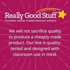 Really Good Stuff - 160016BK Multi-Purpose Plastic Storage Baskets for Classroom or Home Use - Stackable Mesh Plastic Baskets with Grip Handles 13" x 10" (Black - Set of 12)