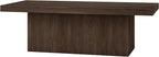 Henn&Hart 48" Wide Rectangular Coffee Table in Alder Brown, for Home, Living Room, Bedroom, Entertainment Room, Office