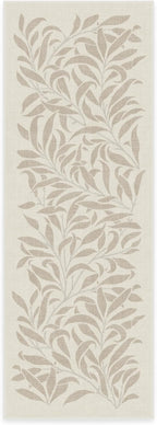 RUGGABLE x Morris & Co Machine Washable Runner Rug – Pure Willow Boughs Green 2.5x10, Stain-Resistant, Non-Slip – Washable Rug for Hallway, Entryway, Living Room & Kitchen–with Standard Pad