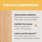 Kids Wood Table, Rectangle, 24in x 36in, Kids Furniture, Natural