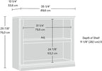 Sauder 2 Tier Book Shelf Wooden Bookcase Multipurpose Bookshelf for Home Office, Living Room, in Salt Oak