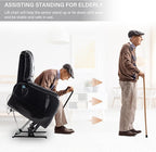 Power Lift Recliner Chair Recliners for Elderly,Lay Flat Air Leather Recliner with Heat and Massage,Dual Motor Lounge Recliners for Living Room