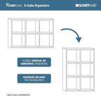 ClosetMaid 4176 6-shelf Cubeicals Organizer, 6-Cube, Birch