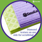 Swedish Dishcloth Cellulose Sponge Cloth, Absorbent, Reusable, Eco-Friendly, Set of 8 (Lavender)