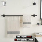JQK Bathroom Hardware Set Oil Rubbed Bronze, 5-Piece Bath Accessories Set Wall Mount Includes 24 in Towel Bar, 9 in HT Bar, TP Holder, Towel Hook x 2, BAS105-ORB