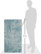 SAFAVIEH Evoke Collection 2'2" x 4' Blue/Ivory EVK256C Oriental Distressed Non-Shedding Living Room Bedroom Accent Rug