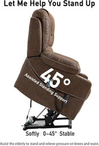 Lazy Boy Recliner ChairLazy Boy Recliner Chair with Heated and Massage, Upgraded Dual Motor Lay Flat Recliners, 25in Extra Wide Seat, Folding Tablet, Side Pocket