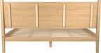 Camaflexi Mid-Century Panel Bed - King Size - Scandinavian Oak Finish