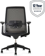 Haworth Soji Office Chair with Ergonomic Adjustments and Lumbar Support, Flexible Mesh Back (Clay)