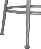 Hillsdale Stewart Indoor/Outdoor Swivel Counter Height Stool, Aged Pewter