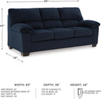 Signature Design by Ashley SimpleJoy Contemporary Sofa for Living Room, Blue