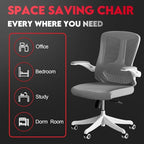 Ergonomic Office Chair - 400LB Comfy Desk Chairs with Adjustable Headrest and Lumbar Back Support, Mesh Computer Chairs with Wheels and Arms for Home Office, Study, Bedroom and Dorm (03grey)
