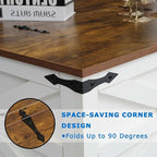 Lift Top Coffee Table, 31.5" Square Coffee Table with Storage, Farmhouse Coffee Tables for Living Room, Cocktail Tables with Large Hidden Compartment, Rustic White