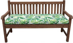 Tommy Bahama Bench Cushion, 50" X 16" X 2.5", Coastal Palm Green Leaf