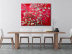 Wieco Art Extra Large Red Almond Blossom Tree Vincent Van Gogh Paintings Reproduction Canvas Prints Wall Art for Home Decor and Wall Decor Classical Flowers Pictures Artwork