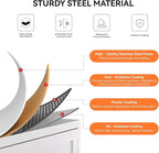 Metal Wall Cabinet, Over The Toilet Storage Cabinets, Wall Mounted Medicine Cabinets for Bathroom, Laundry, Kitchen, Entryway (White, 23.6" H-Wall Cabinet)