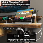 FiCiHi Adjustable Height Standing Desk with 4 Drawers,48 x 30 inches Electric Sit Stand Home Office Desk with Two Tiers, 3 Memory Presets, Monitor Stand Riser, USB A/C Charging Port