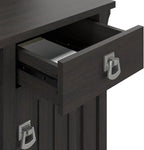 Bush Furniture Salinas Computer Desk with Hutch | Study Table with Drawers, Cabinets & Pullout Keyboard/Laptop Tray | Modern Home Office Desk in Vintage Black | Work Desk with Storage