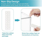 Vtopmart 7.6" H Clear Stackable Storage Drawers, 4 Pack Plastic Organizers Bins for Skincare, Cosmetics,Beauty Supplies,Ideal for Vanity, Bathroom,Kitchen Countertop,Cabinet Organization