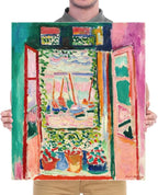 Wieco Art Canvas Print Wall Art Open Window Collioure 1905 by Henri Mattise Abstract Colorful Art Matisse Posters Canvas Prints for Wall and Home Office Decorations