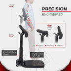 Standing Desk Chair – Ergonomic Stool for Active Sitting & Posture Support | Adjustable Height Sit Stand Chair for Home Office Elite Upgraded Version with 3 Bonus Accessories