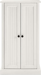 Crosley Furniture Seaside Accent Storage Cabinet, Bar, Buffet for Kitchen, Living Room, or Entryway, White