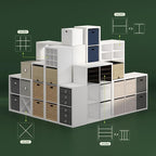 Furinno Cubicle Cube Insert, X-Shelf Cube Organizer, Fits into Extra Thick Cubes, for Organizers and Storage, White (Does not fit IKEA Kallax Shelving)