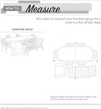 Classic Accessories 55-467-011501-00 Veranda 100" x 70" Rectangular Sectional Sofa/General Purpose, Pebble, Patio Bench Cover