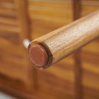 Christopher Knight Home Patio Rectangular Acacia Wood Dining Table with Umbrella Hole, Sturdy for Outdoor Dining, BBQ, Garden, Pair with Dining Chair/Bench, Teak Finish